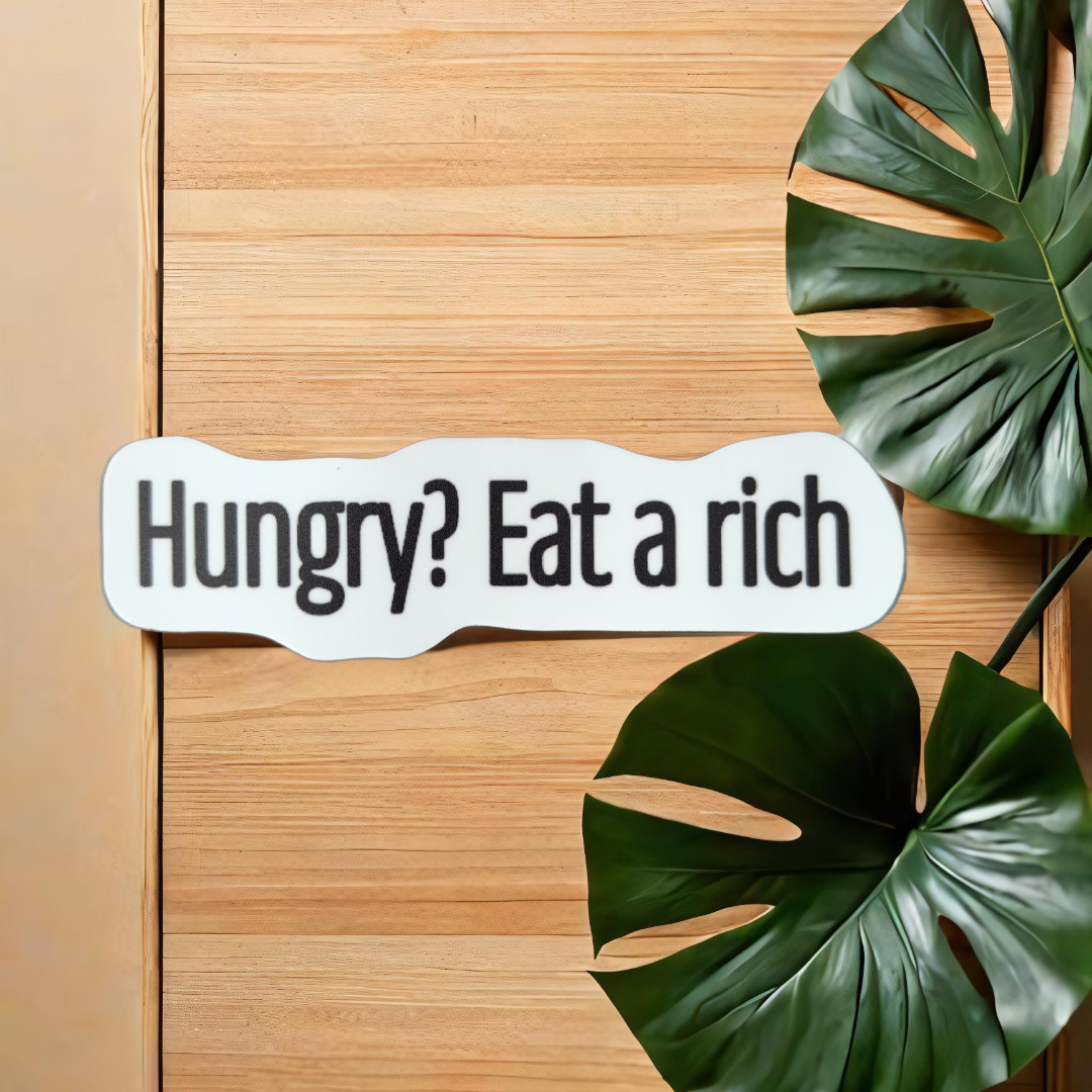 Eat a Rich sticker