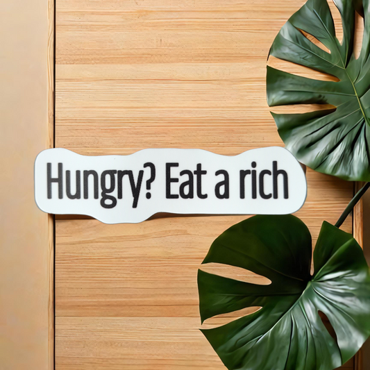 Eat a Rich sticker